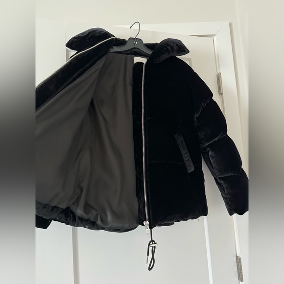 NWOT Sandro Padded Velvet Down Jacket - Picture 5 of 13